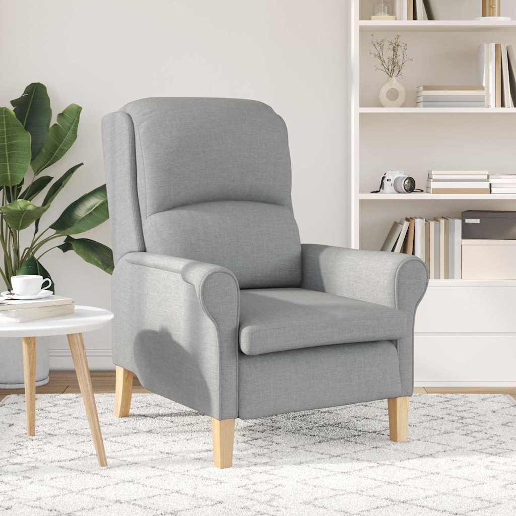 poltrona Cinzento-claro 76 x 94 x 102 cm tecido