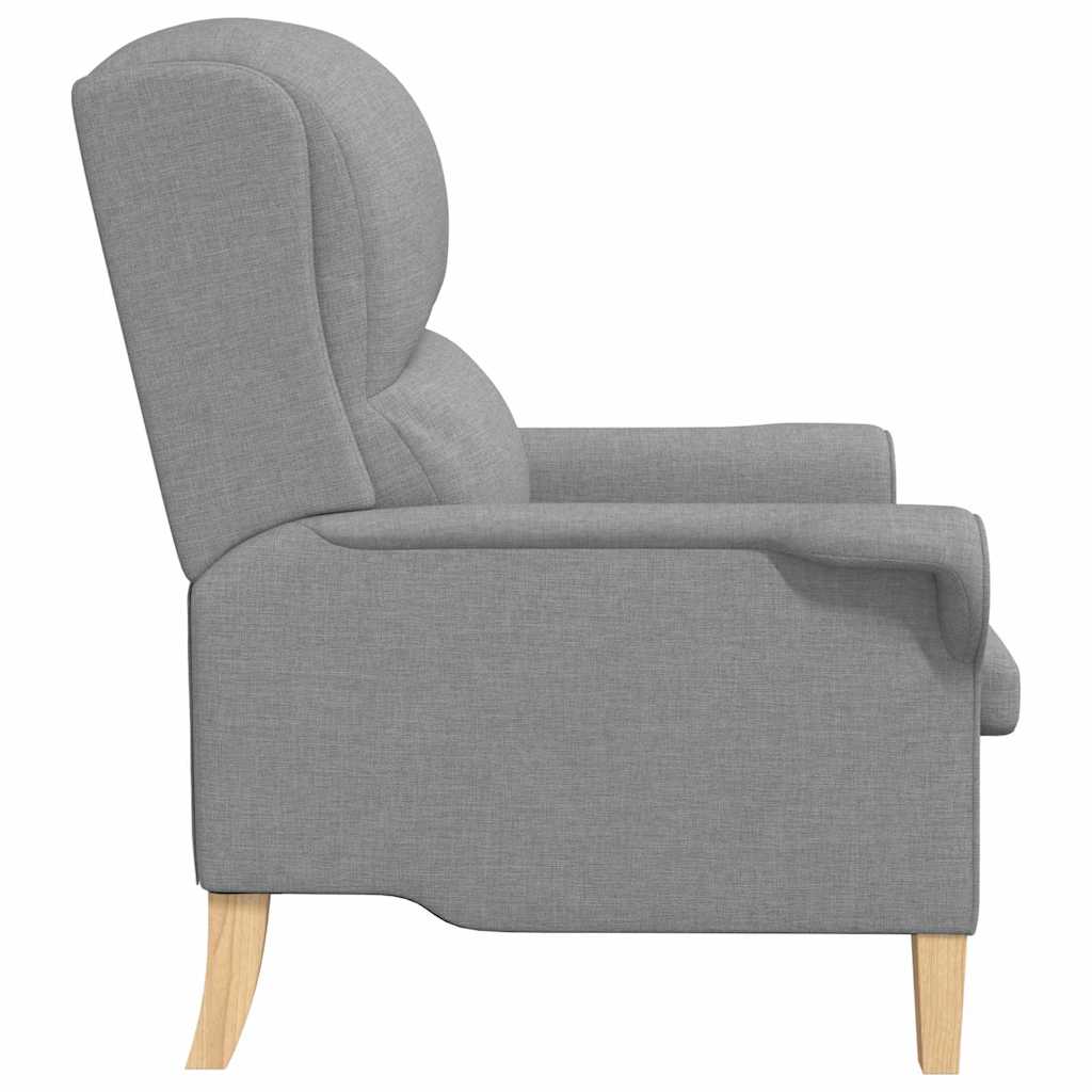 poltrona Cinzento-claro 76 x 94 x 102 cm tecido