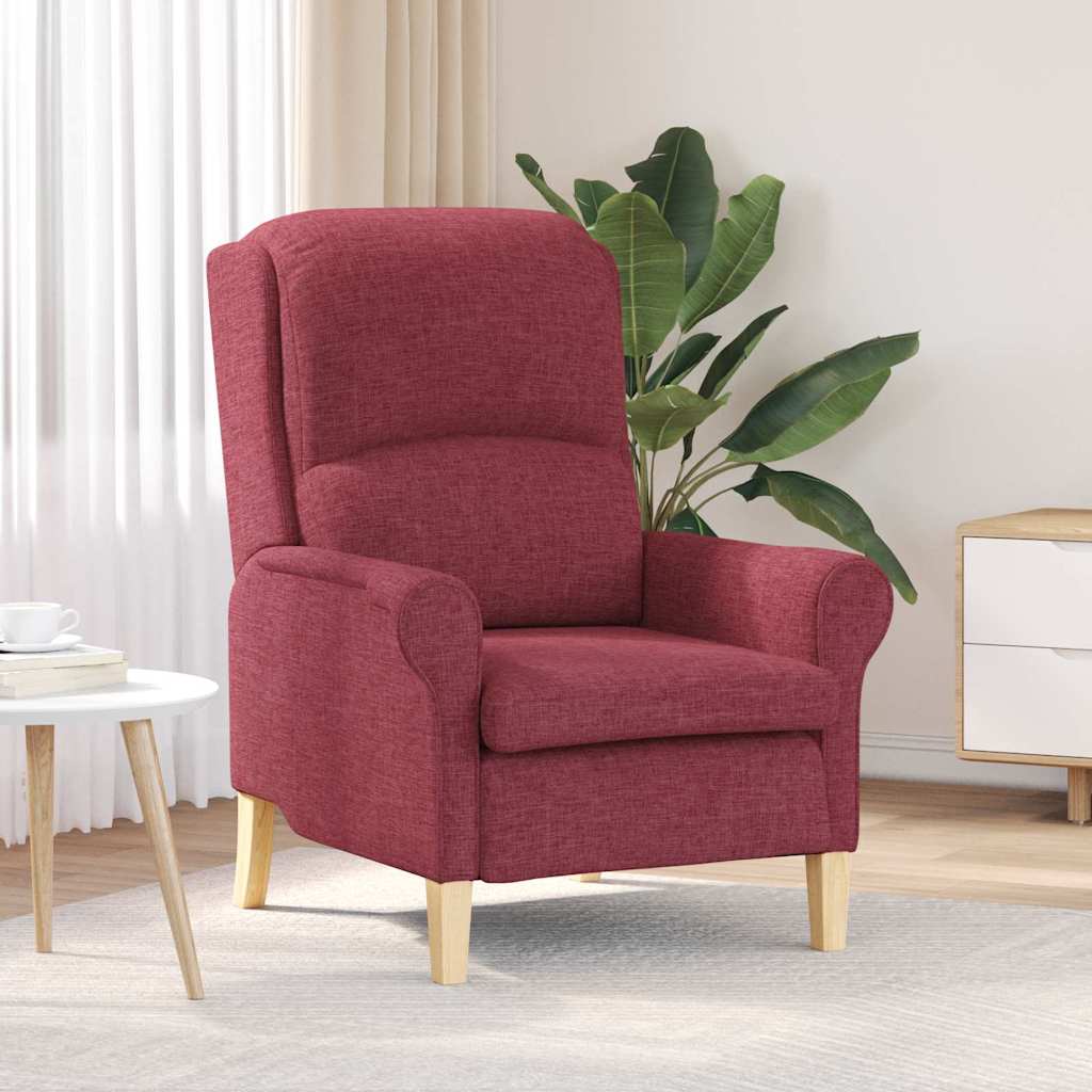 poltrona vermelho tinto 76 x 94 x 102 cm tecido