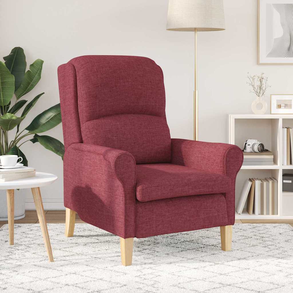 poltrona vermelho tinto 76 x 94 x 102 cm tecido