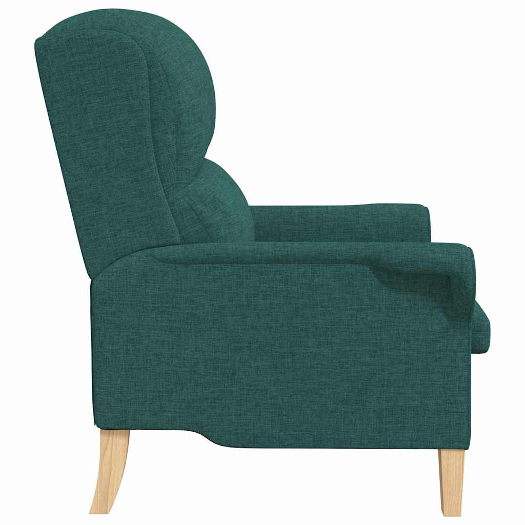 poltrona Verde-escuro 76 x 94 x 102 cm tecido