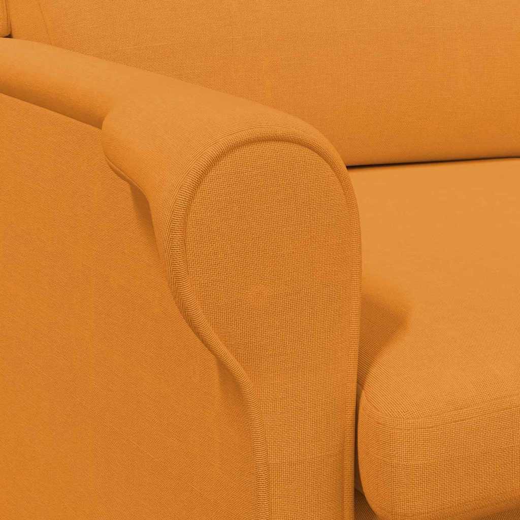poltrona Amarelo-escuro 76 x 94 x 102 cm tecido