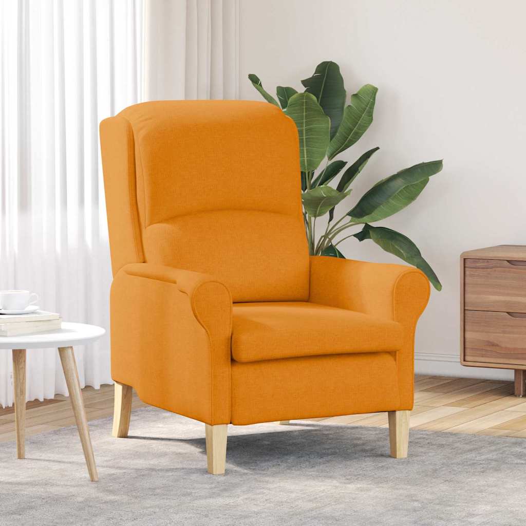 poltrona Amarelo-escuro 76 x 94 x 102 cm tecido