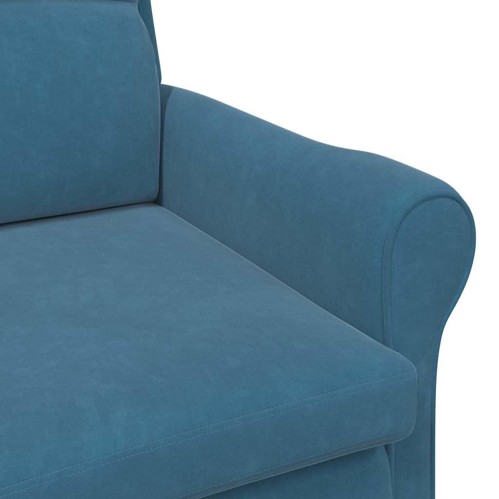poltrona Azul 76 x 94 x 102 cm Veludo