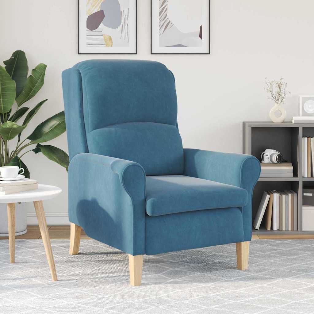 poltrona Azul 76 x 94 x 102 cm Veludo