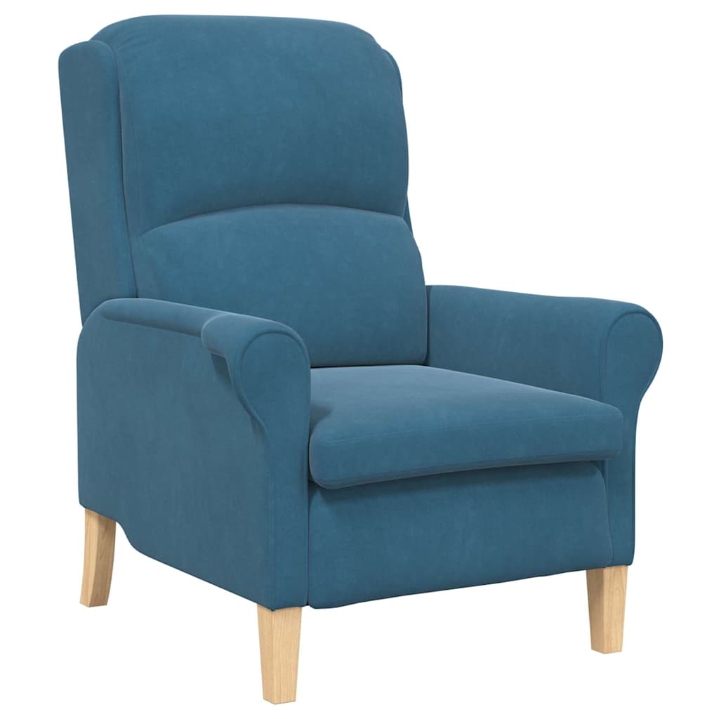 poltrona Azul 76 x 94 x 102 cm Veludo