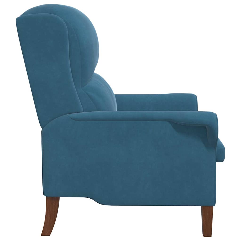 poltrona Azul 76 x 94 x 102 cm Veludo