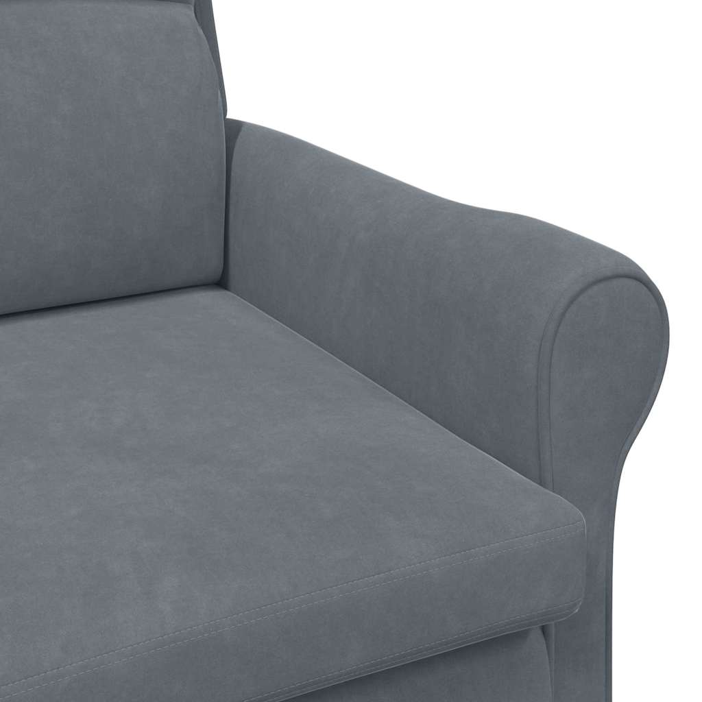poltrona Cinzento escuro 76 x 94 x 102 cm Veludo