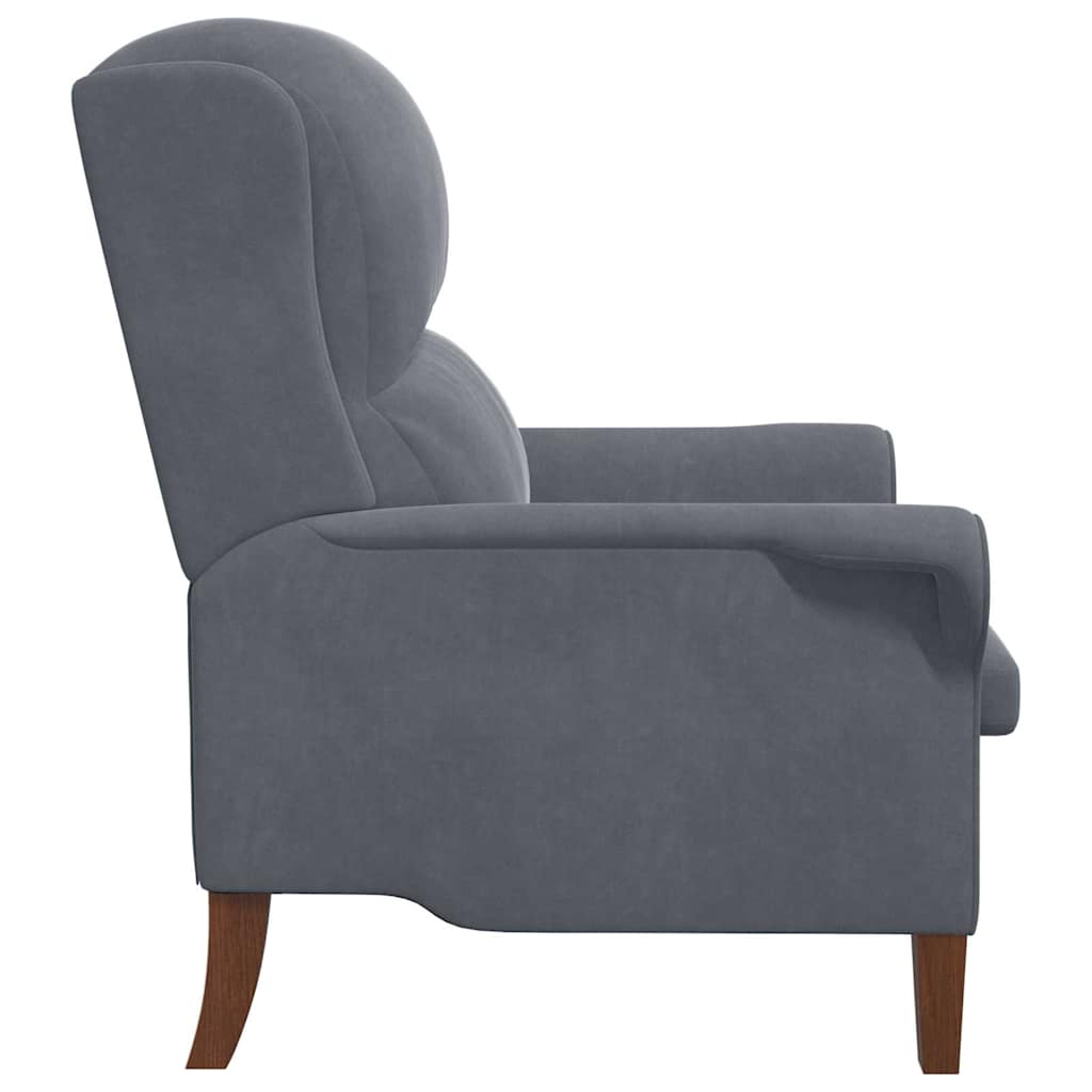 poltrona Cinzento escuro 76 x 94 x 102 cm Veludo