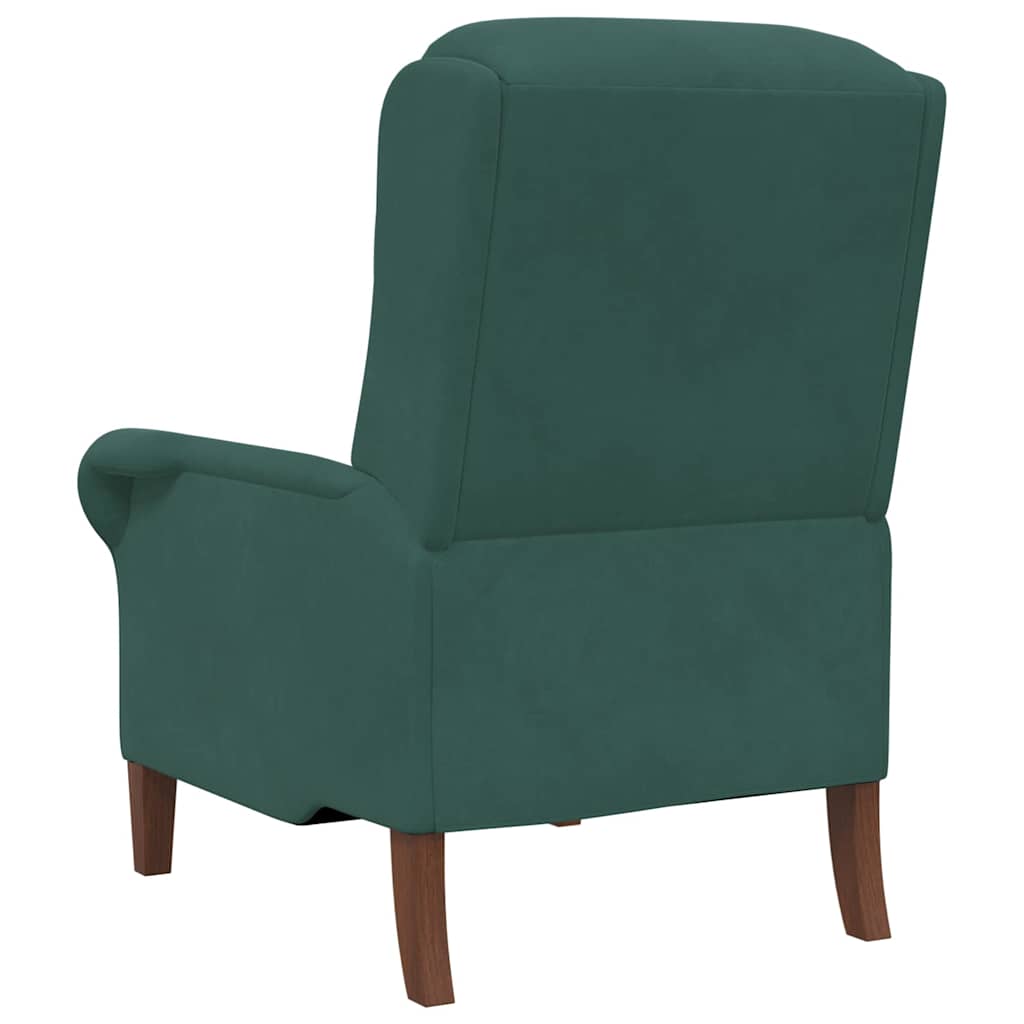 poltrona Verde-escuro 76 x 94 x 102 cm Veludo