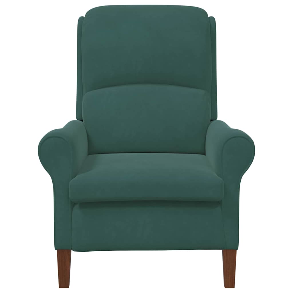 poltrona Verde-escuro 76 x 94 x 102 cm Veludo