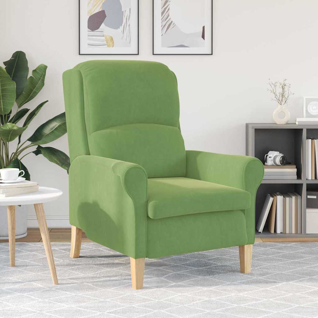 poltrona Verde claro 76 x 94 x 102 cm Veludo