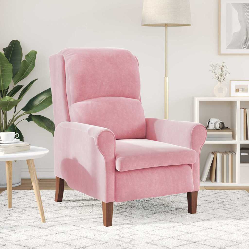 poltrona Rosa 76 x 94 x 102 cm Veludo