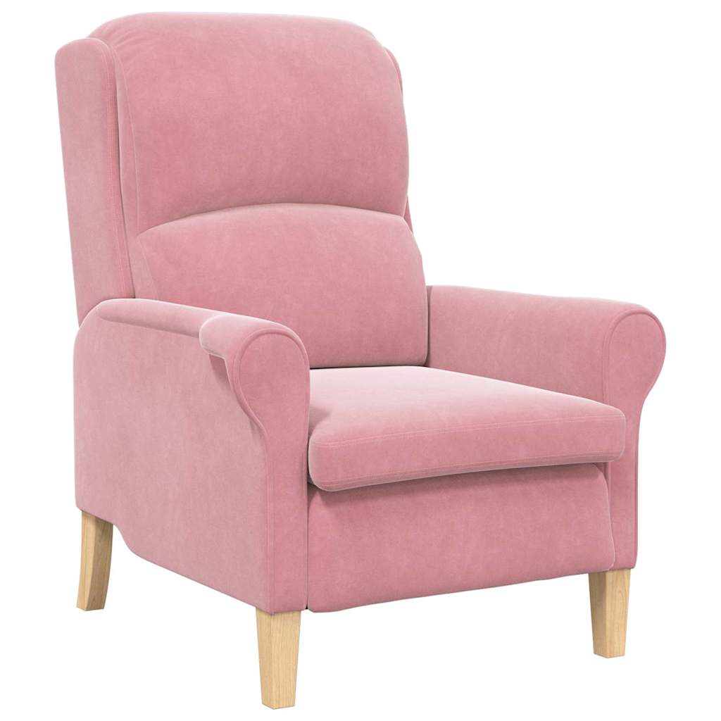 poltrona Rosa 76 x 94 x 102 cm Veludo