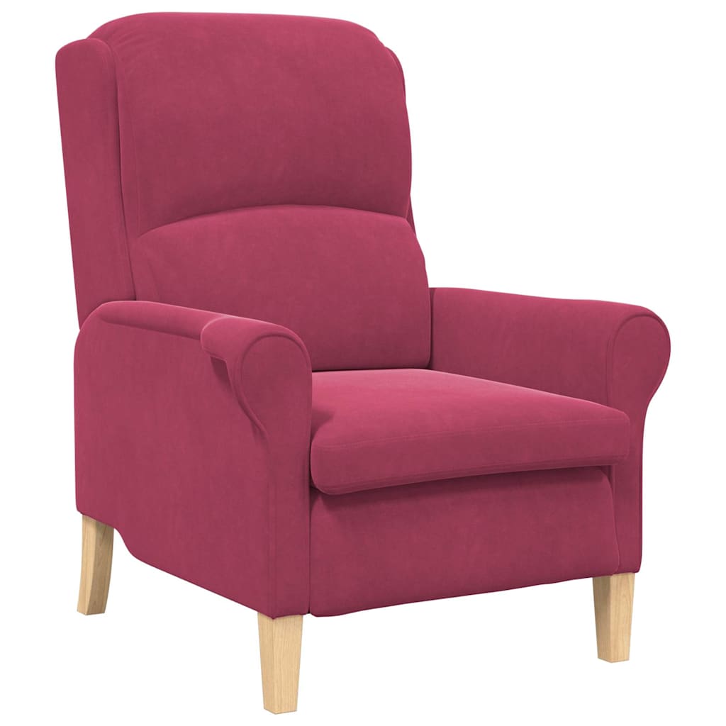 poltrona vermelho tinto 76 x 94 x 102 cm Veludo