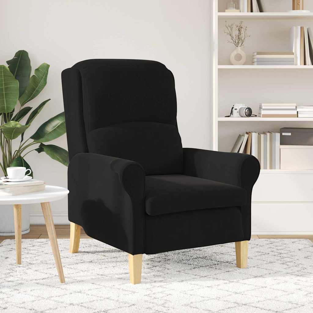 poltrona Preto 76 x 94 x 102 cm Veludo