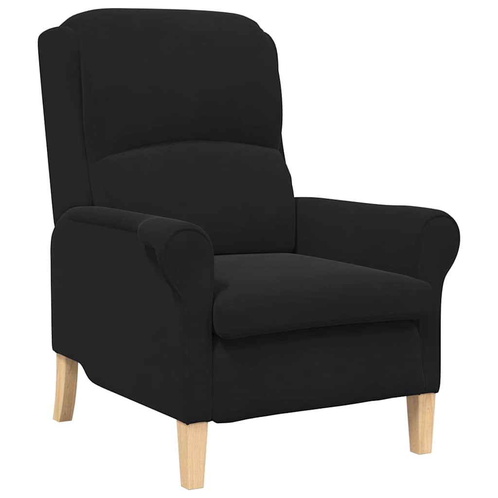 poltrona Preto 76 x 94 x 102 cm Veludo