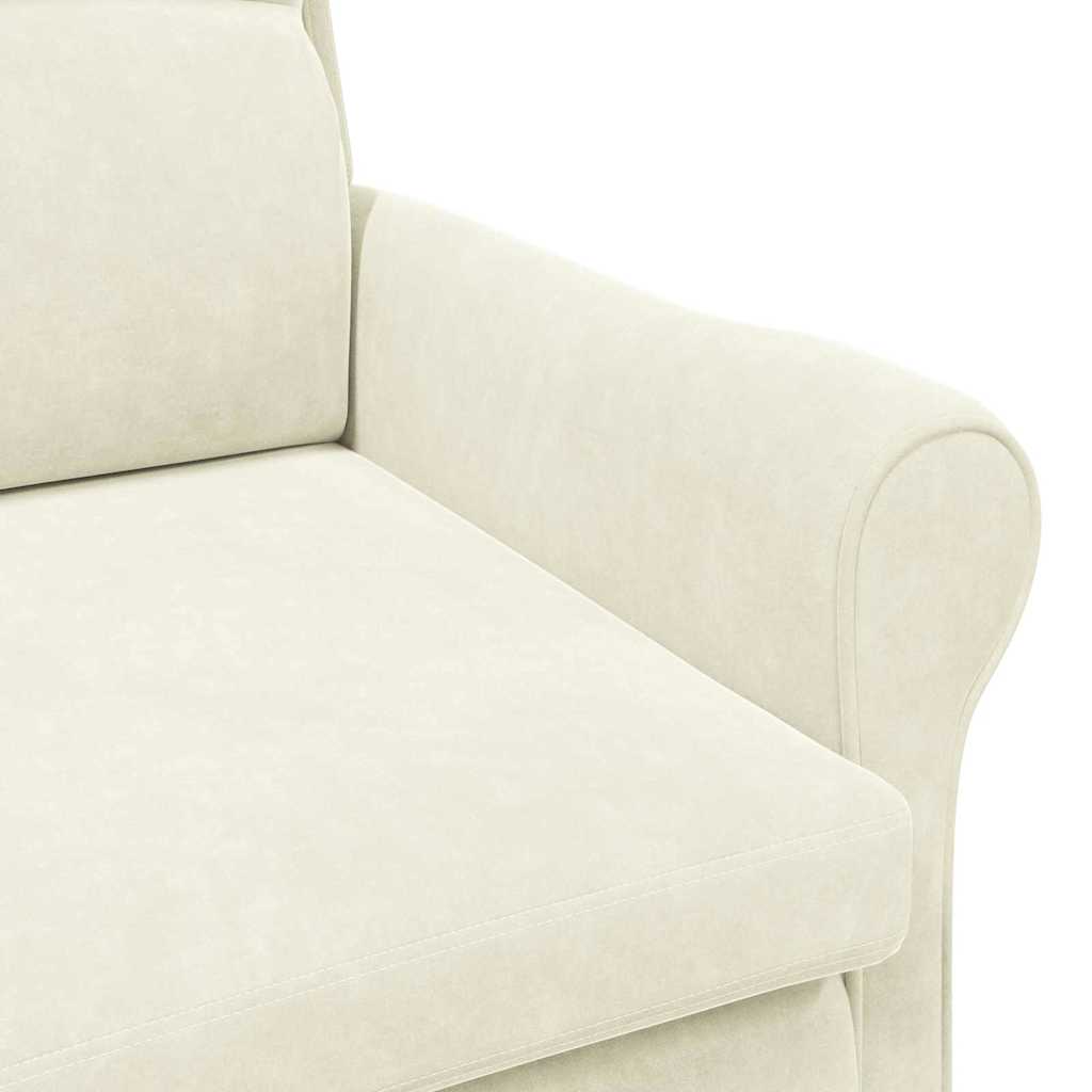 poltrona Creme 76 x 94 x 102 cm Veludo