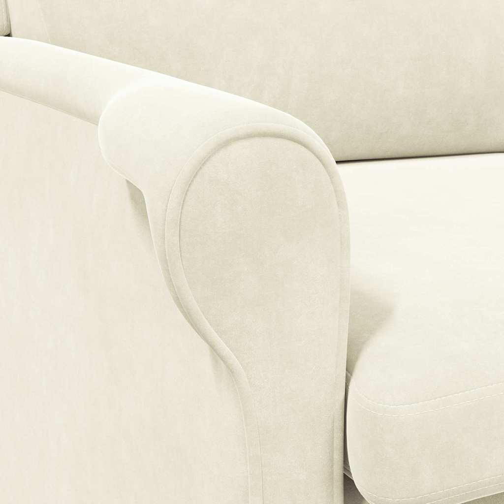 poltrona Creme 76 x 94 x 102 cm Veludo