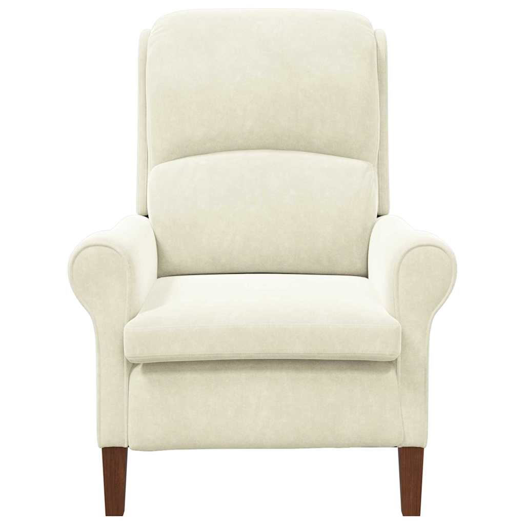 poltrona Creme 76 x 94 x 102 cm Veludo