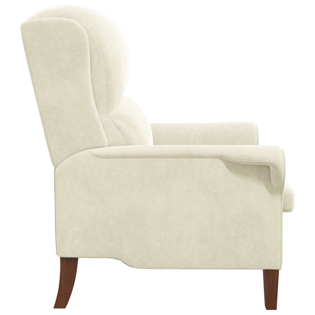 poltrona Creme 76 x 94 x 102 cm Veludo
