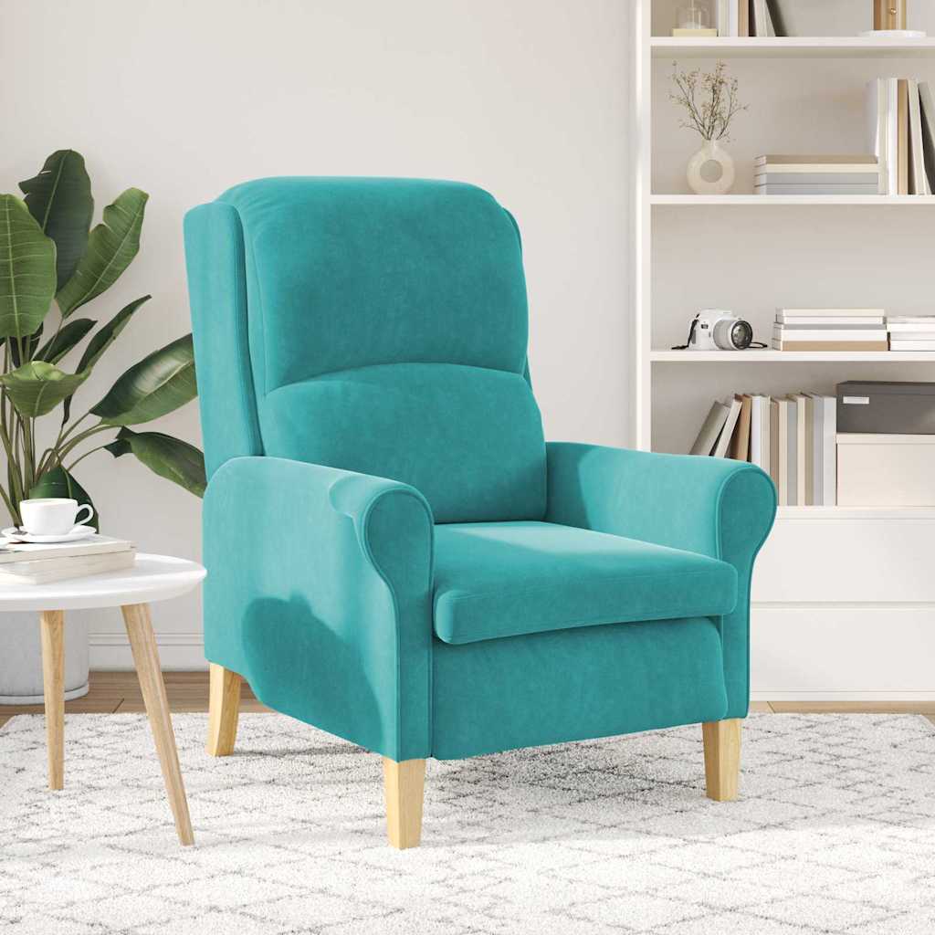 poltrona Turquesa 76 x 94 x 102 cm Veludo