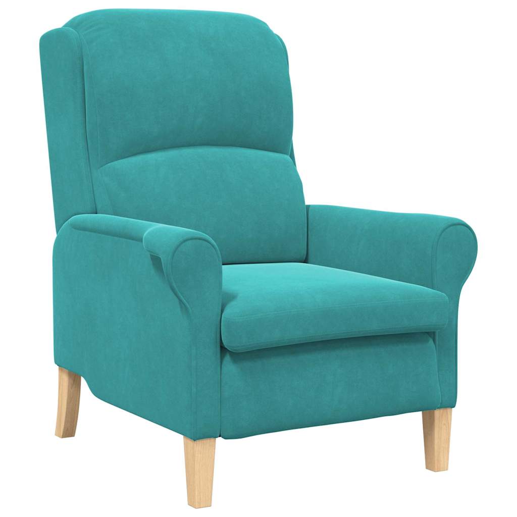 poltrona Turquesa 76 x 94 x 102 cm Veludo