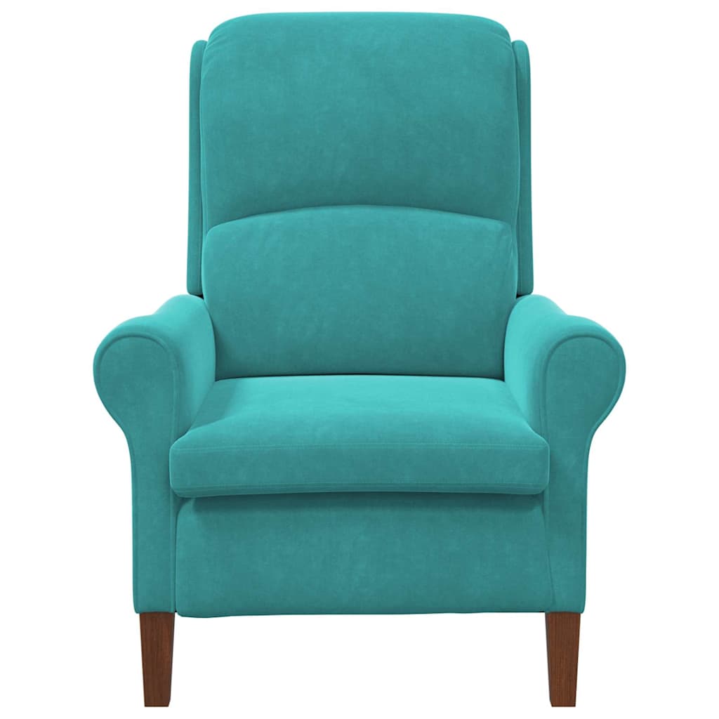 poltrona Turquesa 76 x 94 x 102 cm Veludo