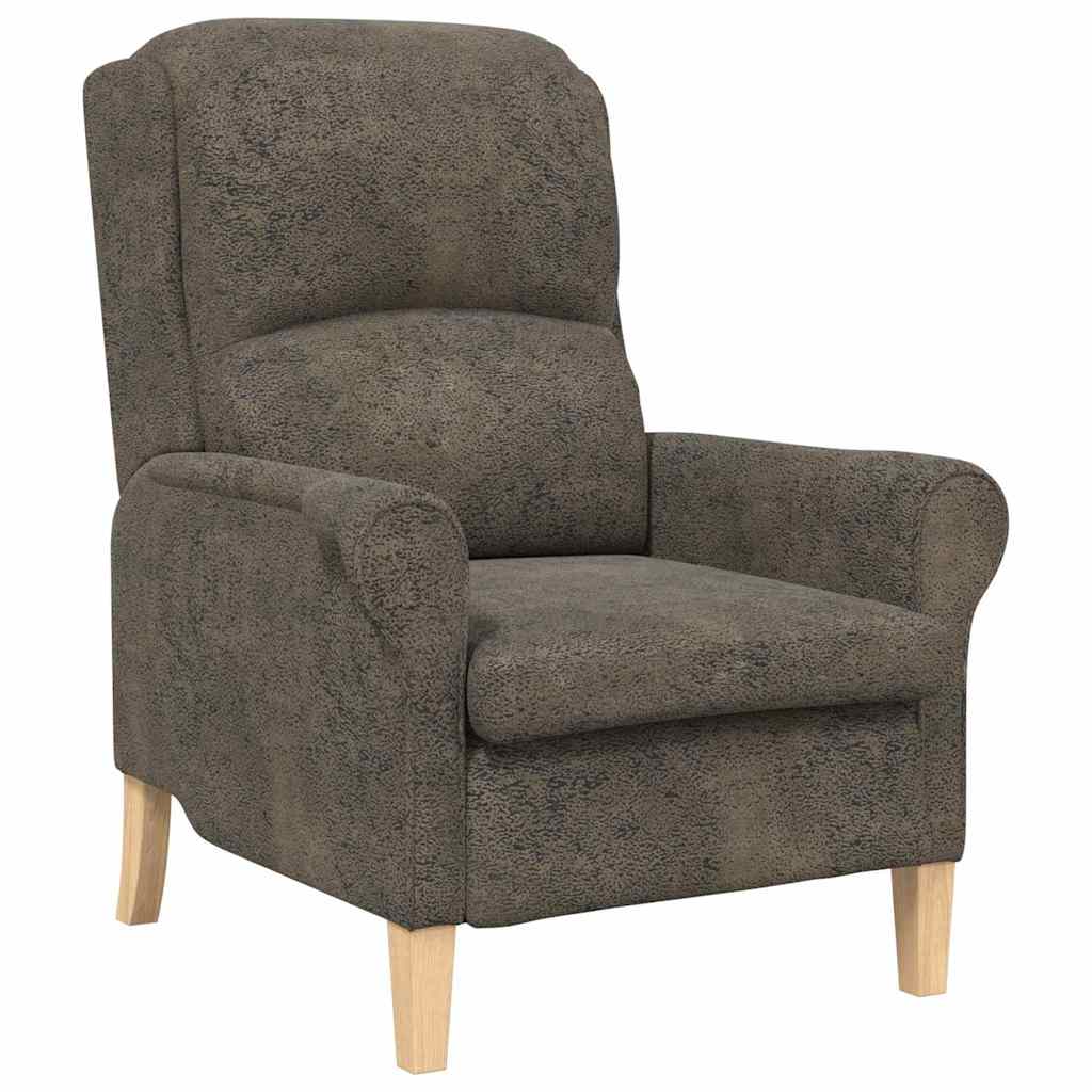 poltrona Cinzento escuro 76 x 94 x 102 cm Couro sintético