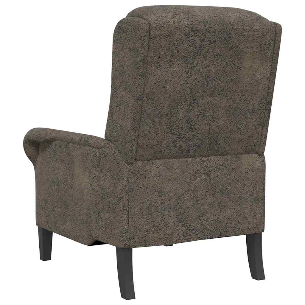 poltrona Cinzento escuro 76 x 94 x 102 cm Couro sintético