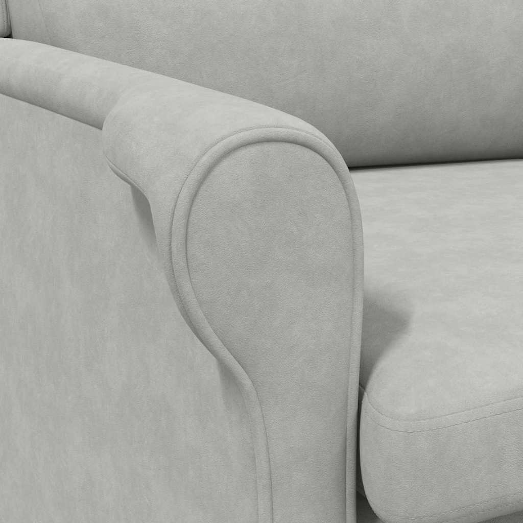 poltrona Cinzento-claro 76 x 94 x 102 cm Microfibra