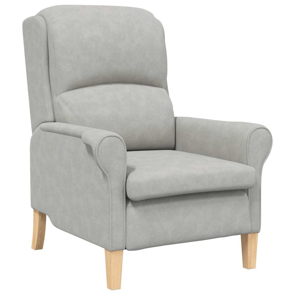 poltrona Cinzento-claro 76 x 94 x 102 cm Microfibra