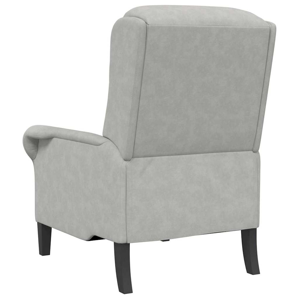 poltrona Cinzento-claro 76 x 94 x 102 cm Microfibra