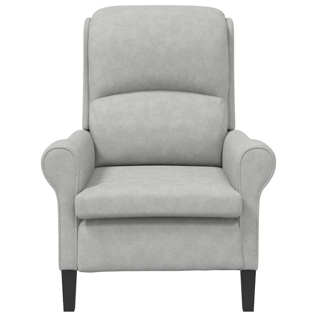 poltrona Cinzento-claro 76 x 94 x 102 cm Microfibra