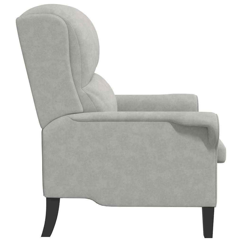 poltrona Cinzento-claro 76 x 94 x 102 cm Microfibra