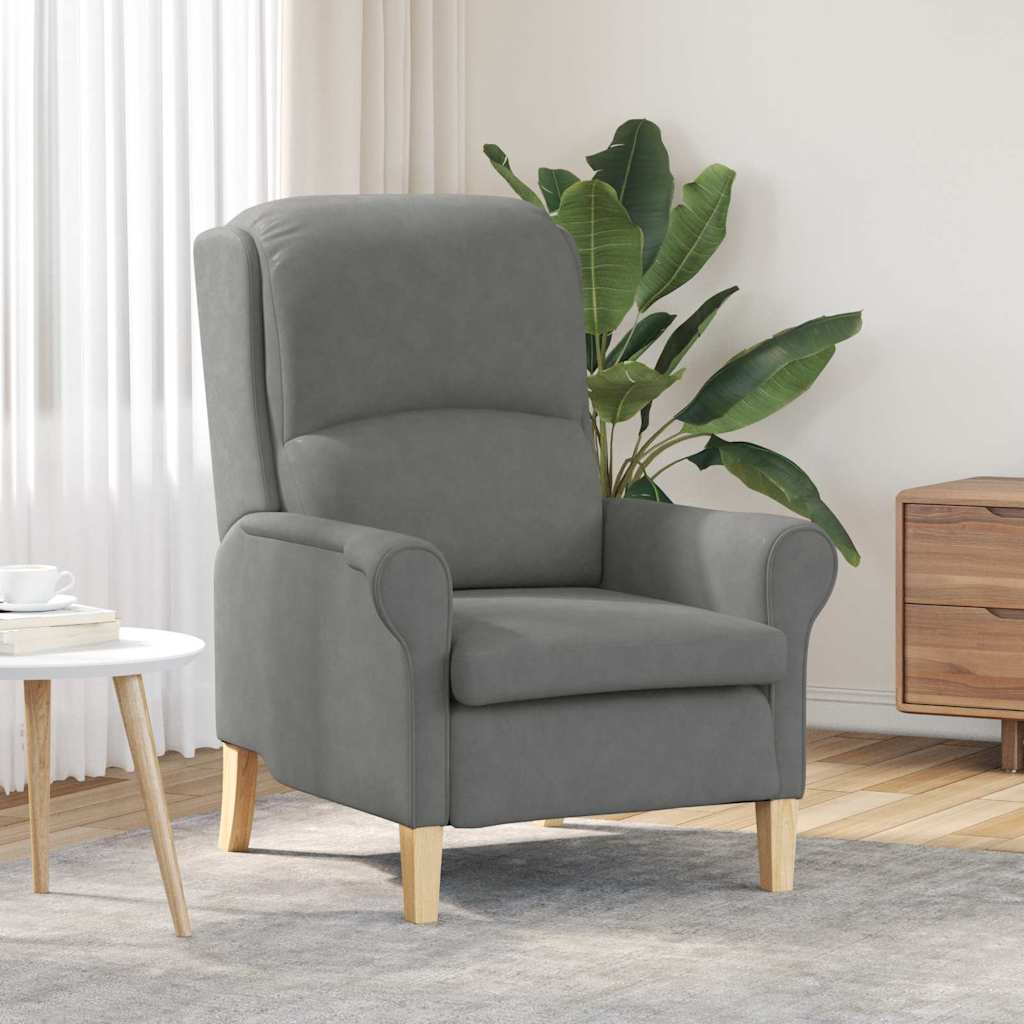 poltrona Cinzento escuro 76 x 94 x 102 cm Microfibra