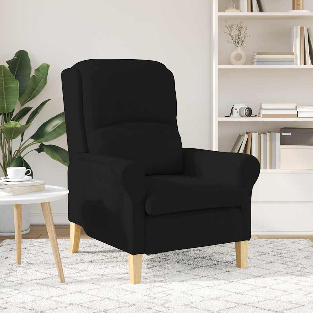 poltrona Preto 76 x 94 x 102 cm Microfibra