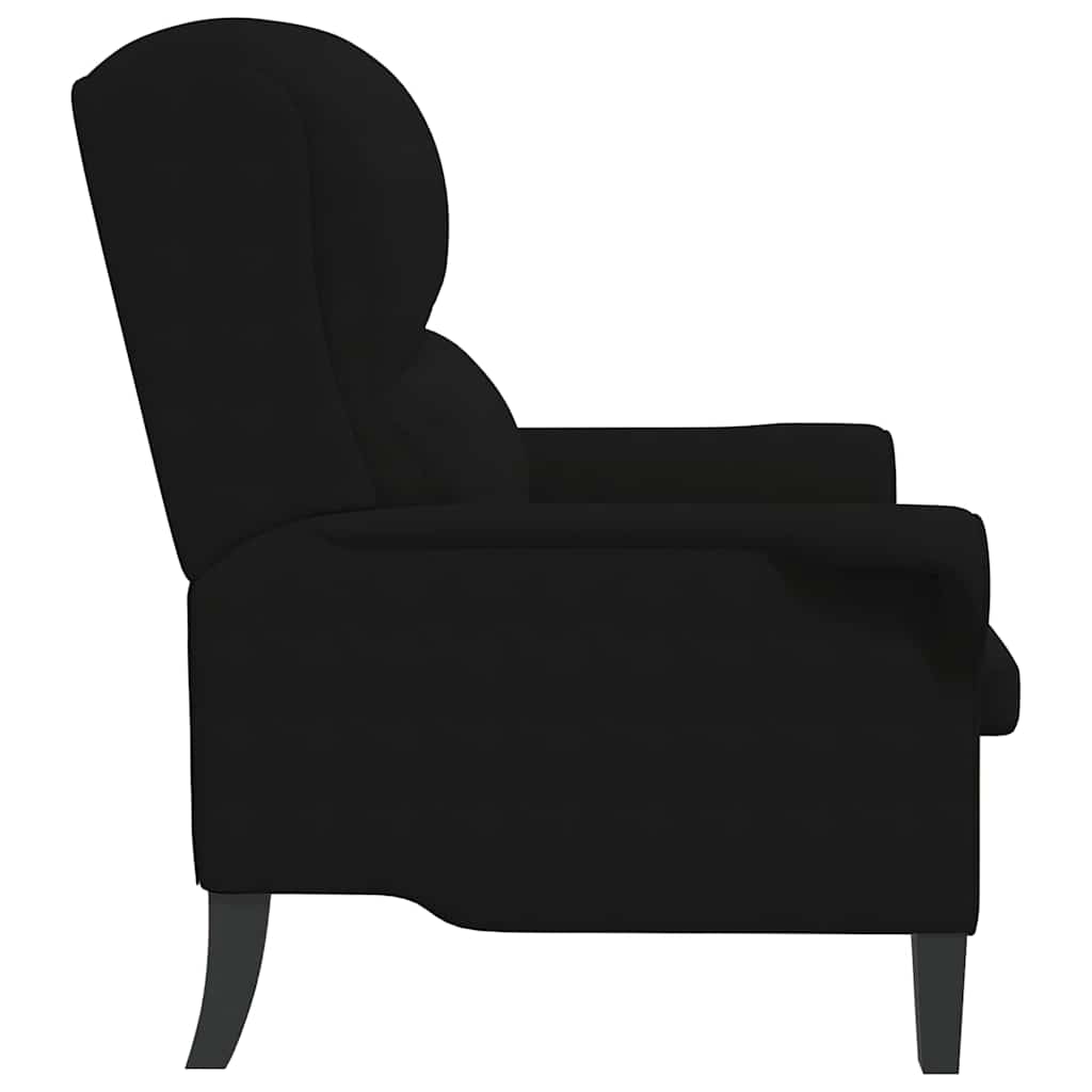 poltrona Preto 76 x 94 x 102 cm Microfibra