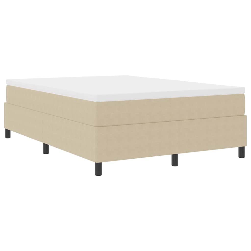 Cama Box Cinza Claro e Branco 203 x 140 x 60 cm