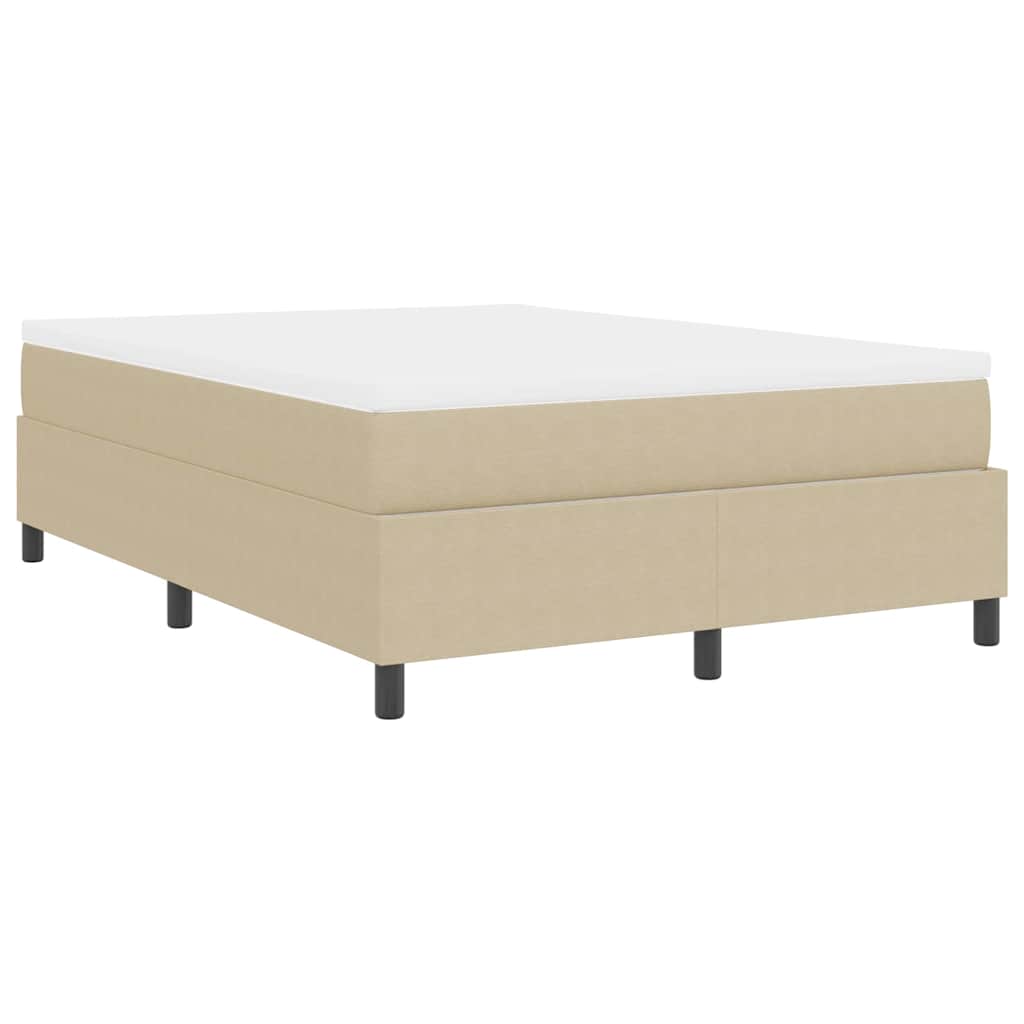 Cama Box Cinza Claro e Branco 203 x 140 x 60 cm