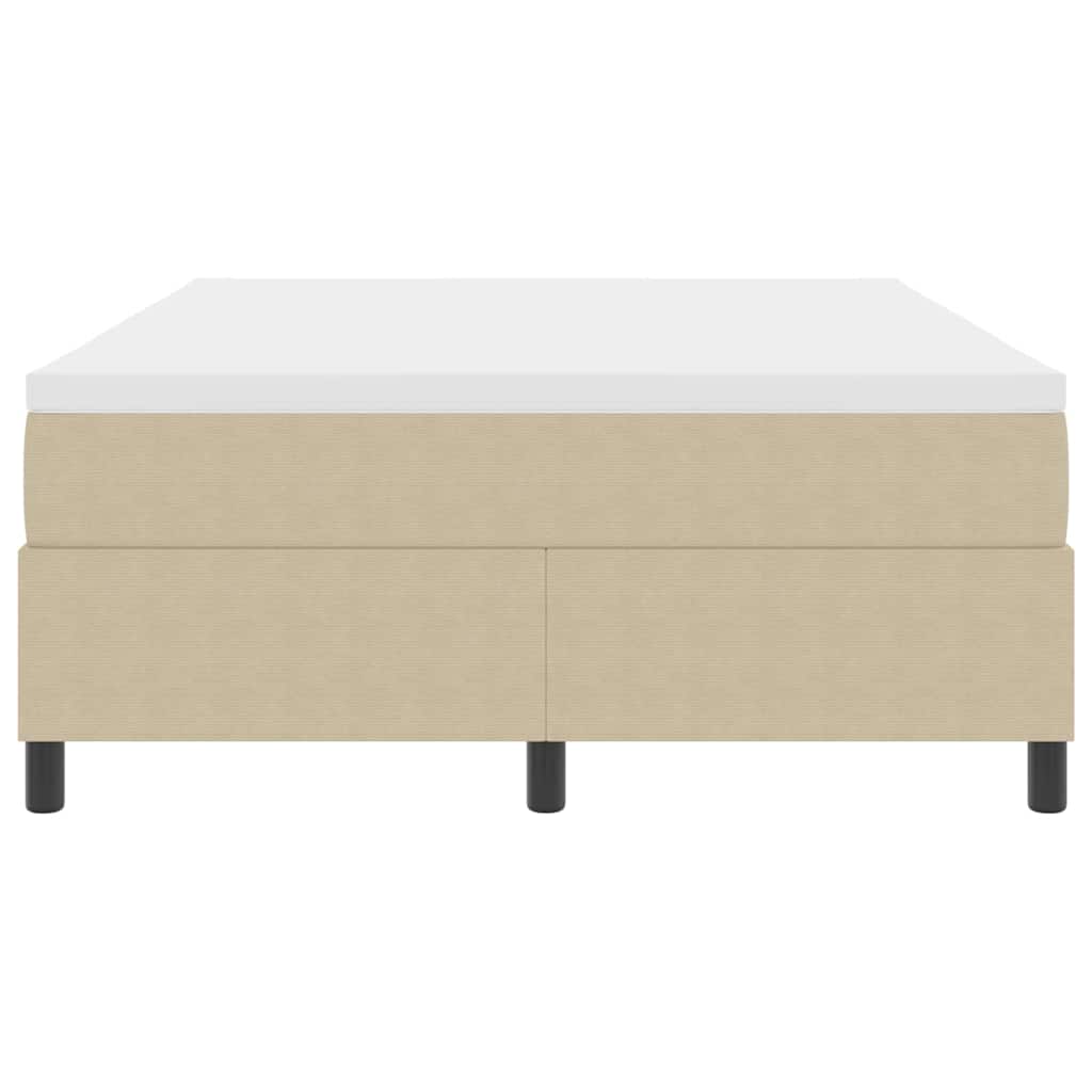 Cama Box Cinza Claro e Branco 203 x 140 x 60 cm