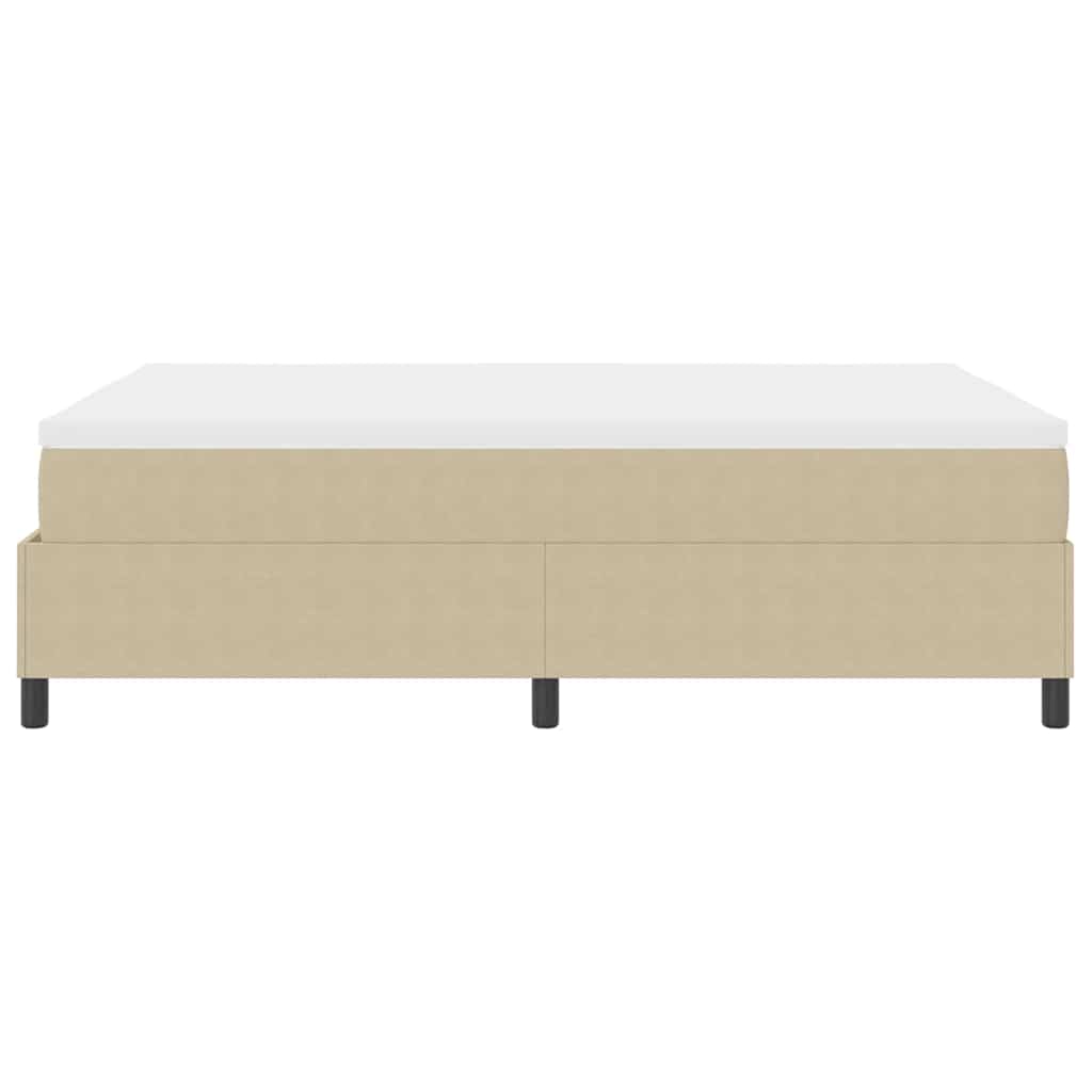 Cama Box Cinza Claro e Branco 203 x 140 x 60 cm