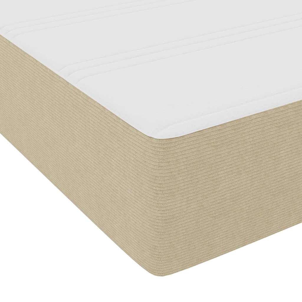 Cama Box Cinza Claro e Branco 203 x 180 x 60 cm