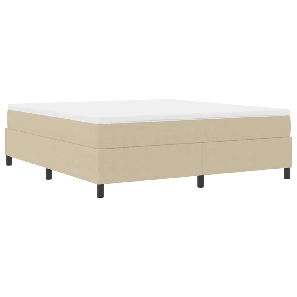 Cama Box Cinza Claro e Branco 203 x 180 x 60 cm