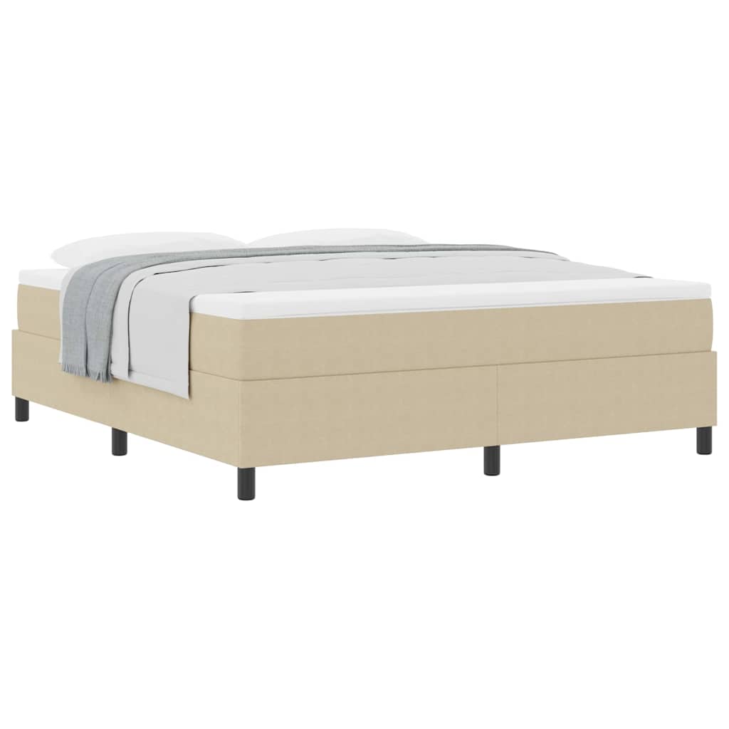 Cama Box Cinza Claro e Branco 203 x 180 x 60 cm