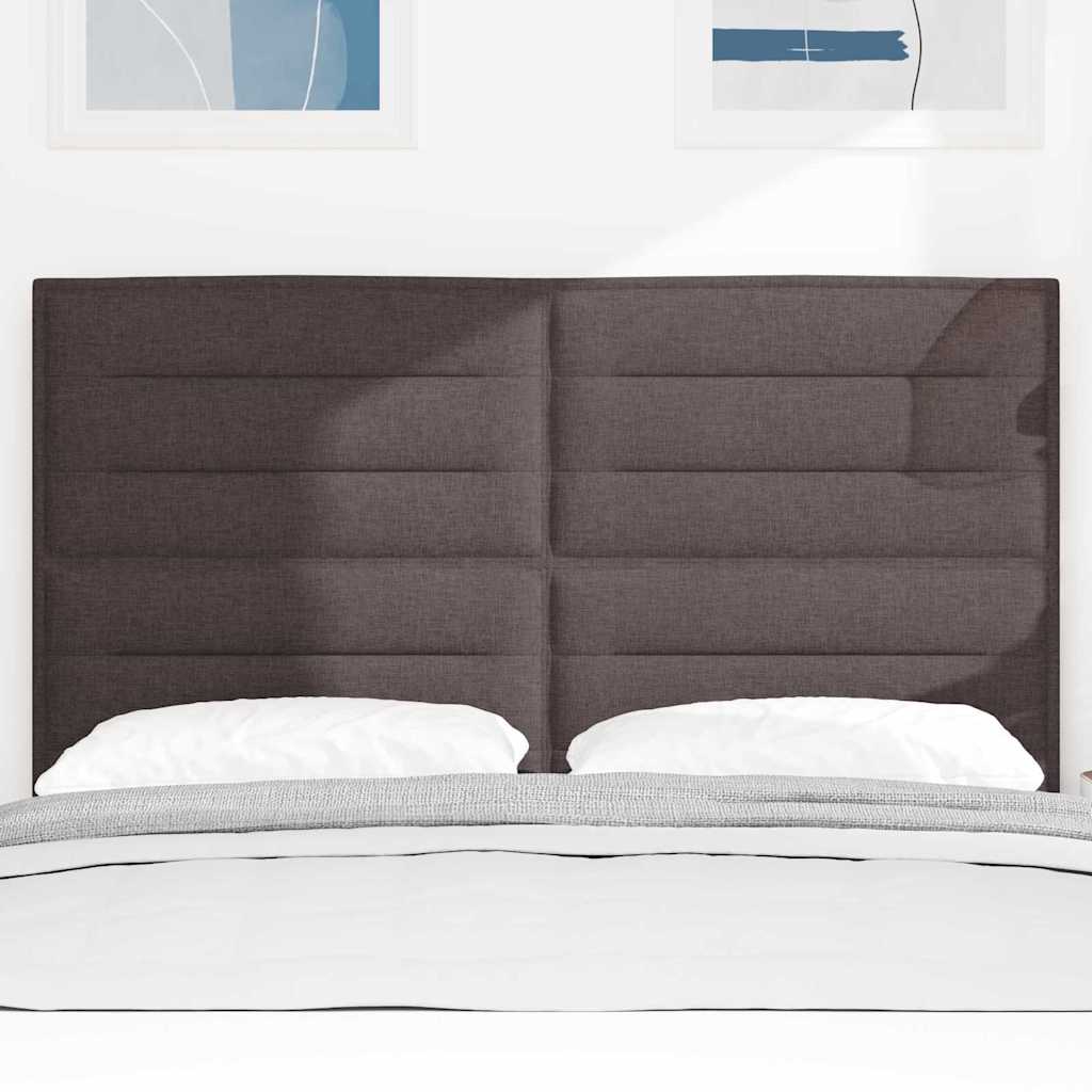 Cabeceira Outros com cabeceira Castanho escuro 140 cm tecido