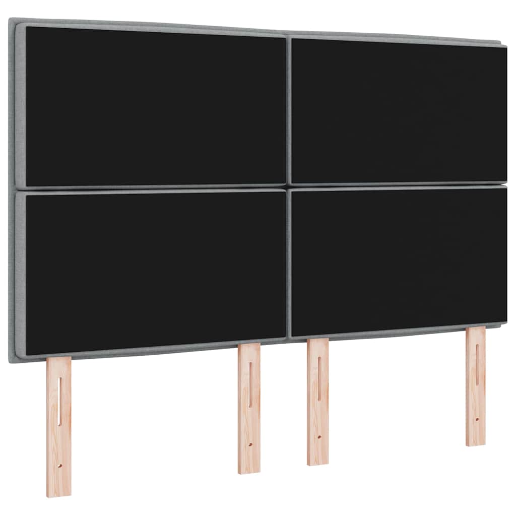 Cabeceira Outros com cabeceira Cinzento-claro 160 cm tecido