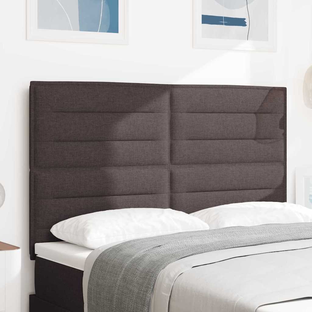 Cabeceira Outros com cabeceira Castanho escuro 160 cm tecido