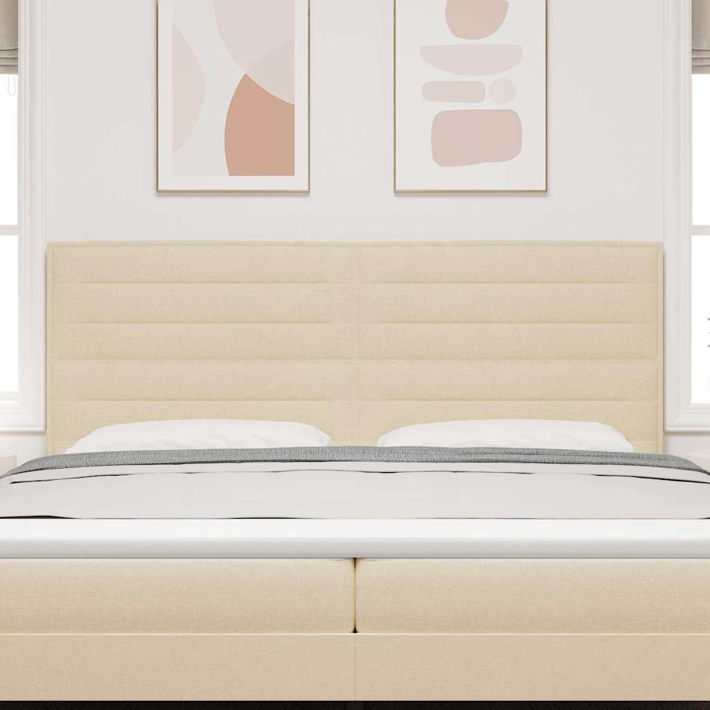 Cabeceira Outros com cabeceira Creme 200 cm tecido