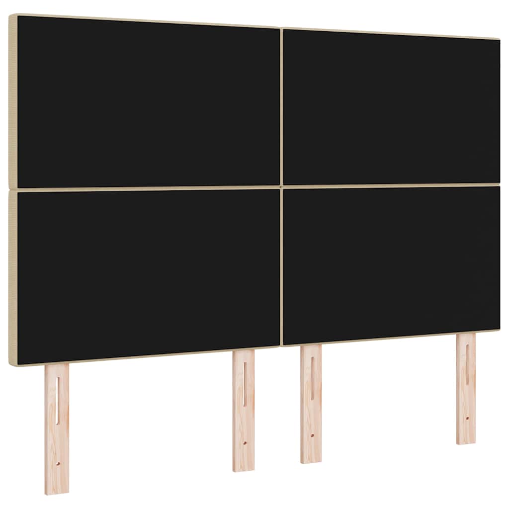 Cabeceira Manual Verde cinza claro 140 cm Tecido em ribana